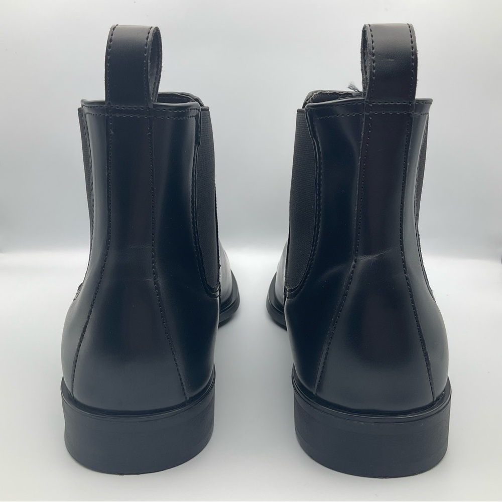 ZARA - Black Leather Dress Casual Chelsea Boots - Picture 4 of 11